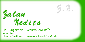 zalan nedits business card